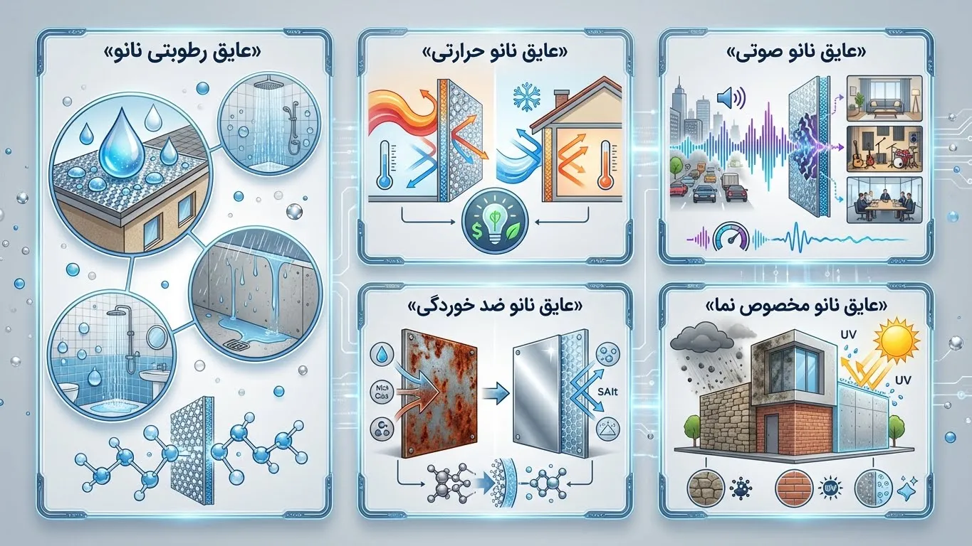 دسته بندی انواع عایق نانو بر اساس کاربرد